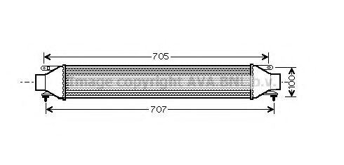 Интеркулер AVA QUALITY COOLING FT4321