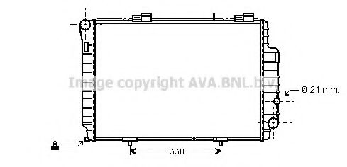 Радиатор, охлаждение двигателя AVA QUALITY COOLING MS2263