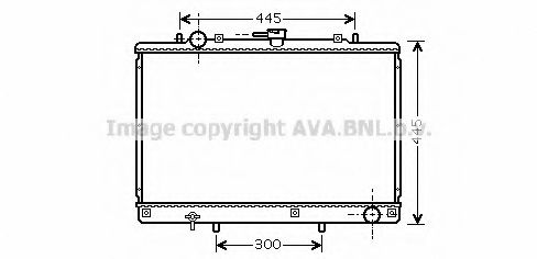 Радиатор, охлаждение двигателя AVA QUALITY COOLING MT2188