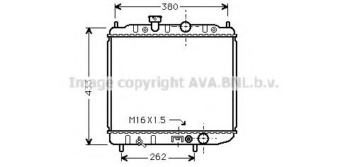 Радиатор, охлаждение двигателя AVA QUALITY COOLING MTA2036