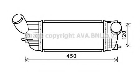 Интеркулер AVA QUALITY COOLING PE4362