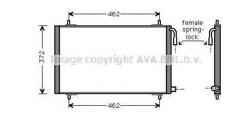 Конденсатор, кондиционер AVA QUALITY COOLING PE5191