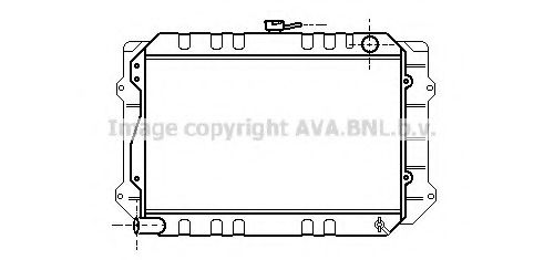 Радиатор, охлаждение двигателя AVA QUALITY COOLING TO2175