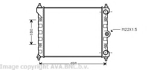 Радиатор, охлаждение двигателя AVA QUALITY COOLING VW2092