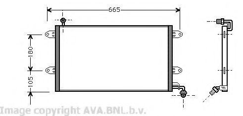 Конденсатор, кондиционер AVA QUALITY COOLING VW5137