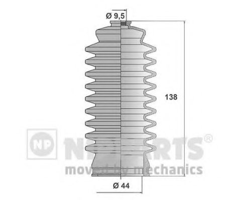 Комплект пылника, рулевое управление NIPPARTS J2852001