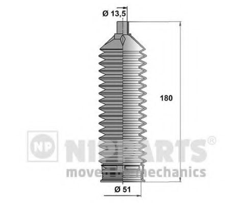 Комплект пылника, рулевое управление NIPPARTS N2840509