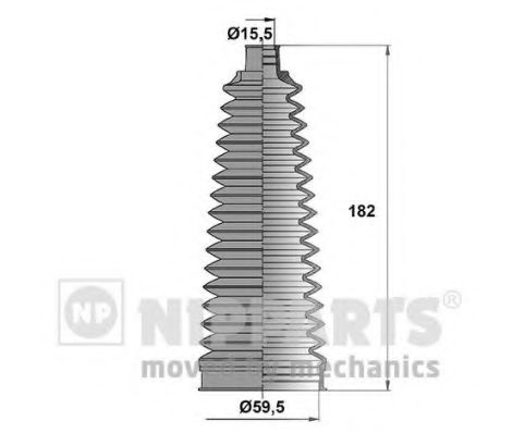 Комплект пылника, рулевое управление NIPPARTS N2842043