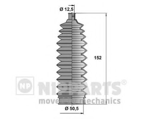 Комплект пылника, рулевое управление NIPPARTS N2848004