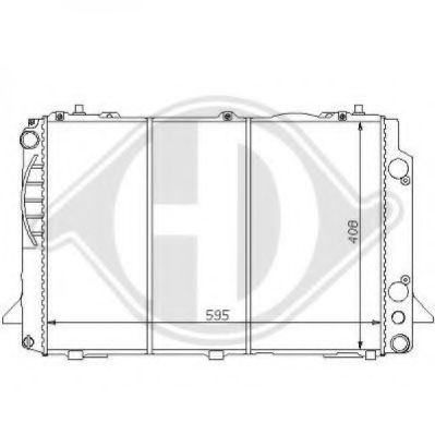 Радиатор, охлаждение двигателя DIEDERICHS 8101131