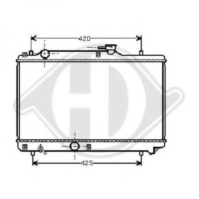 Радиатор, охлаждение двигателя DIEDERICHS 8136115
