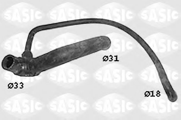 Шланг радиатора SASIC SWH6843
