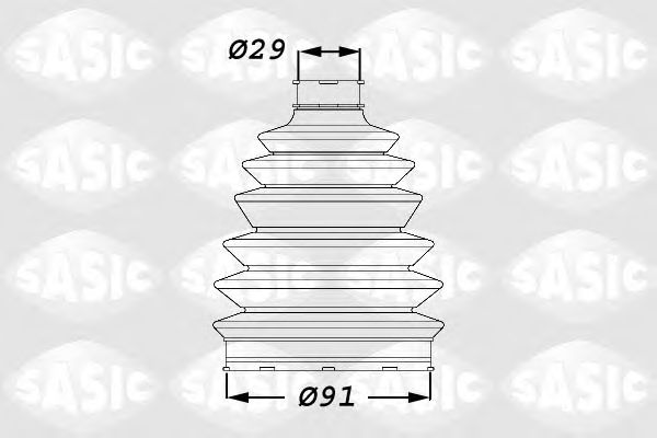 Комплект пылника, приводной вал SASIC 1900007