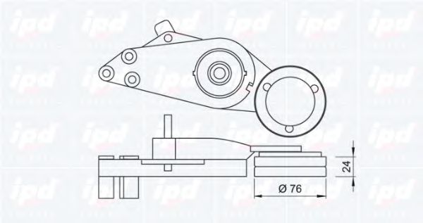Натяжная планка, поликлиновой ремень IPD 153374