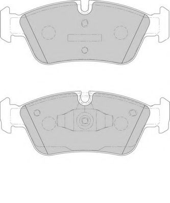 Комплект тормозных колодок, дисковый тормоз DURON DBP211751
