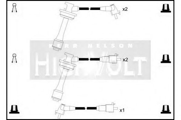 Комплект проводов зажигания STANDARD OEF444