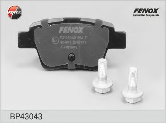 Комплект тормозных колодок, дисковый тормоз FENOX BP43043