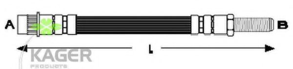 Тормозной шланг KAGER 38-0011