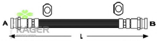 Тормозной шланг KAGER 38-0373