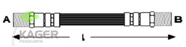 Тормозной шланг KAGER 38-0547