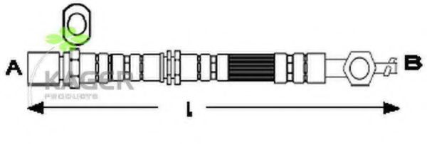 Тормозной шланг KAGER 38-0690