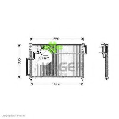 Конденсатор, кондиционер KAGER 94-5236