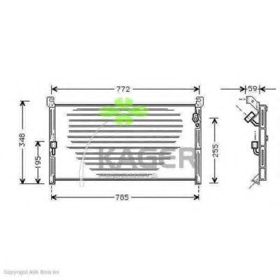 Конденсатор, кондиционер KAGER 94-5347
