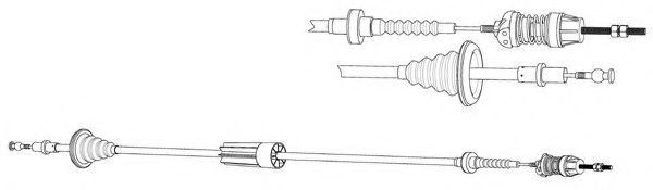 Трос, управление сцеплением KAWE VW01178A