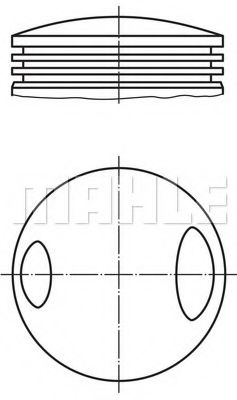 Поршень MAHLE ORIGINAL 503 18 00