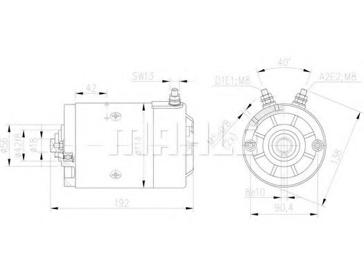 Электродвигатель MAHLE ORIGINAL MM 59