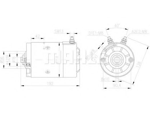 Электродвигатель MAHLE ORIGINAL MM 62