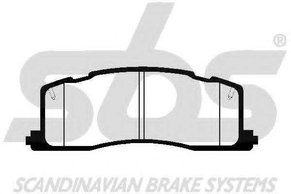 Комплект тормозных колодок, дисковый тормоз sbs 1501224523