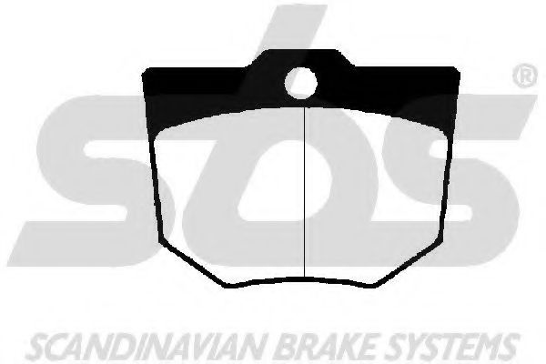 Комплект тормозных колодок, дисковый тормоз sbs 52143