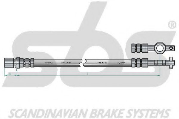Тормозной шланг OJD (QUICK BRAKE) 50034