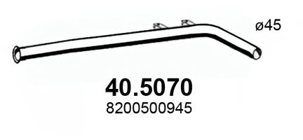 Труба выхлопного газа ASSO 40.5070
