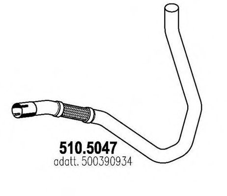 Труба выхлопного газа ASSO 510.5047