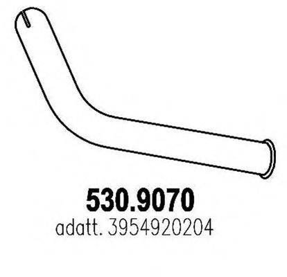 Труба выхлопного газа ASSO 530.9070