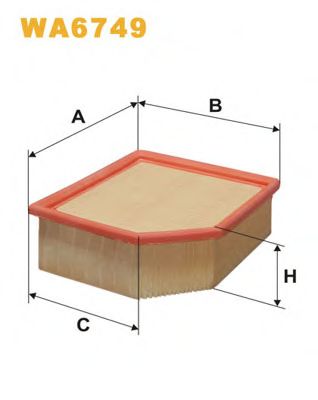 Воздушный фильтр WIX FILTERS WA6749