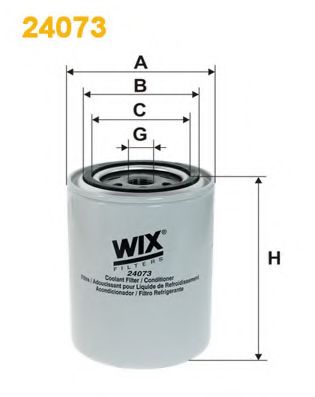 Фильтр для охлаждающей жидкости WIX FILTERS 24073