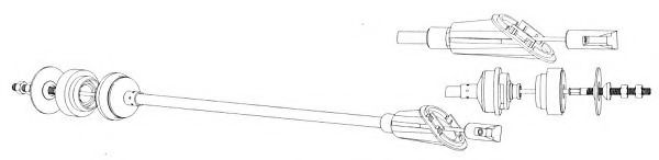 Трос, управление сцеплением CEF CT01133