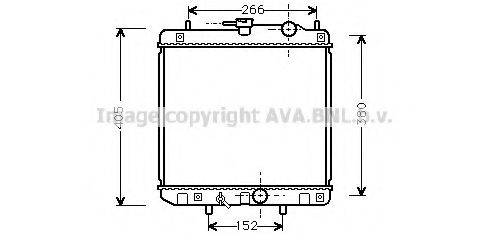 Радиатор, охлаждение двигателя GERI 27532
