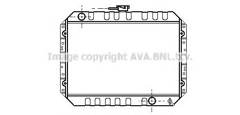 Радиатор, охлаждение двигателя KAGER 312866