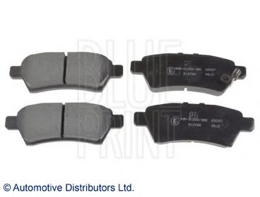 Комплект тормозных колодок, дисковый тормоз BLUE PRINT ADN142135