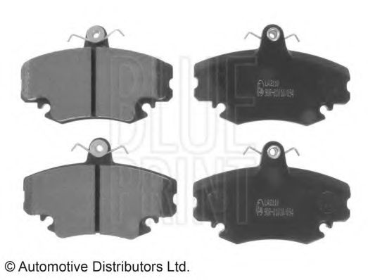 Комплект тормозных колодок, дисковый тормоз BLUE PRINT ADR164203