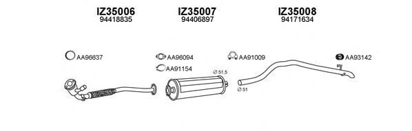 Система выпуска ОГ VENEPORTE 350002