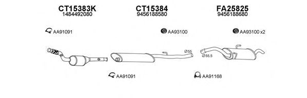 Система выпуска ОГ VENEPORTE 430093