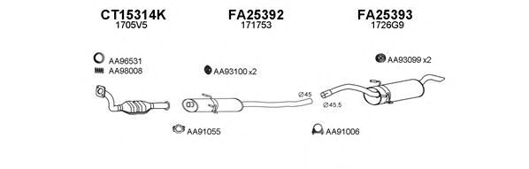 Система выпуска ОГ VENEPORTE 450170