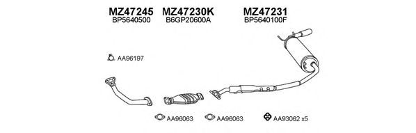 Система выпуска ОГ VENEPORTE 470079