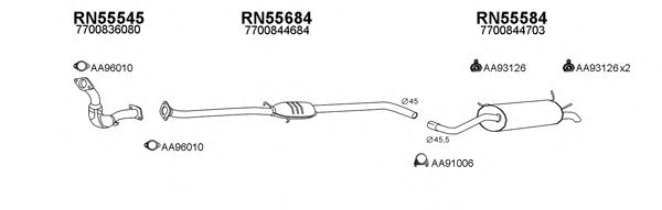 Система выпуска ОГ VENEPORTE 550160