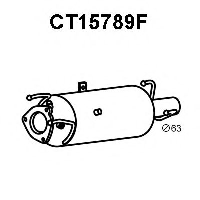 Сажевый / частичный фильтр, система выхлопа ОГ VENEPORTE CT15789F